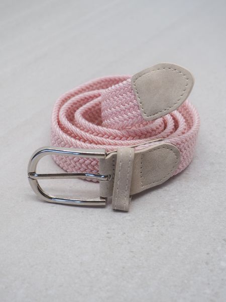 Hovedbilde Flettet elastisk belte lyserosa 
