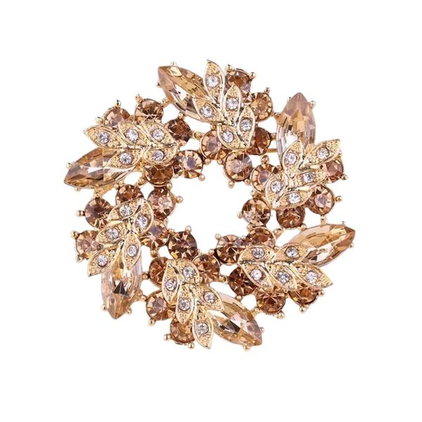 Hovedbilde Brosje krans champagne