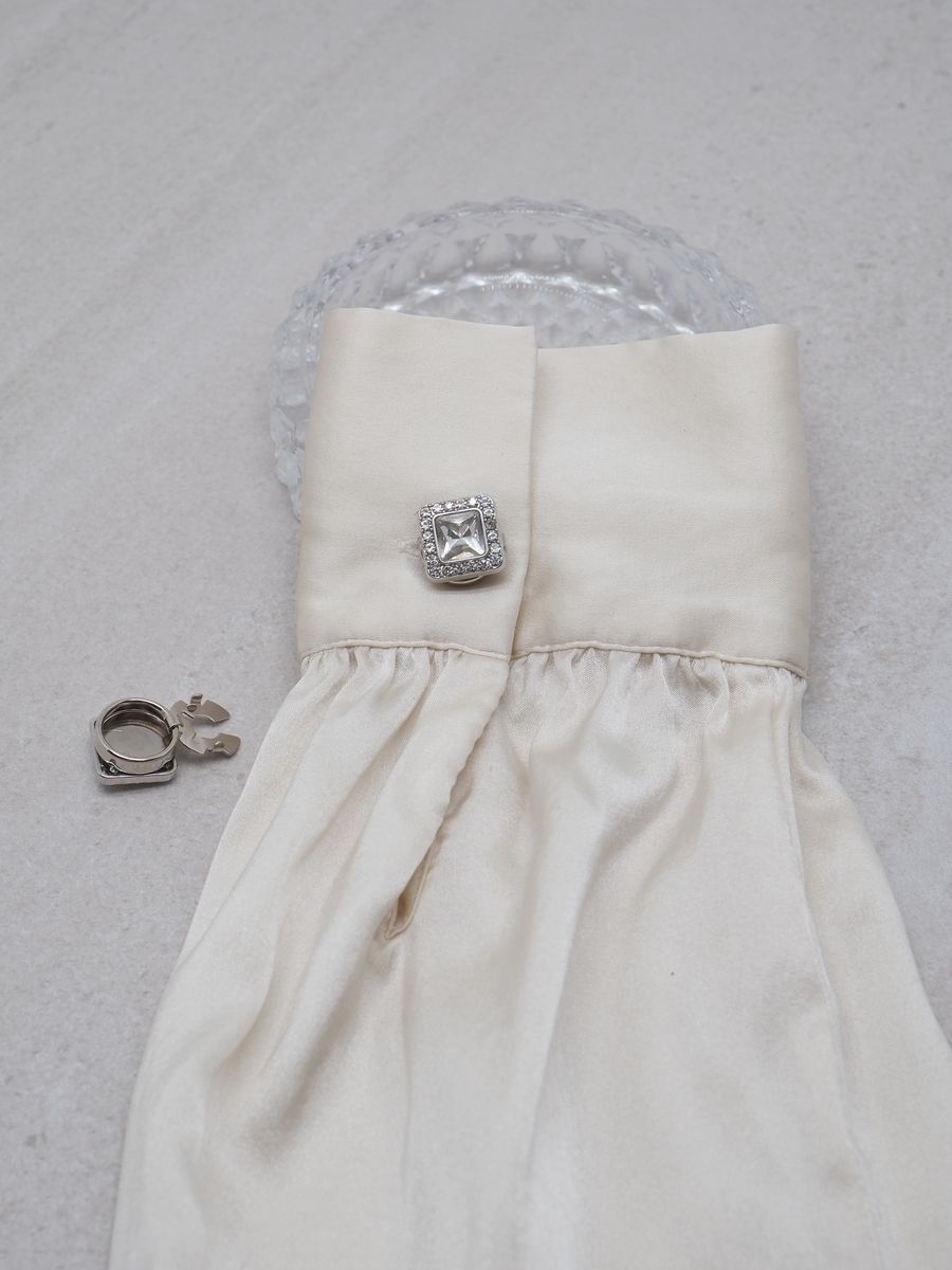 Knappepynt 2stk firkantet