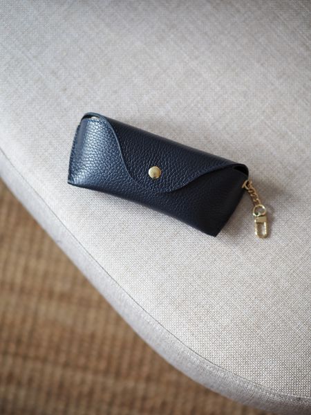 Hovedbilde Skinn brilleetui mørkeblå