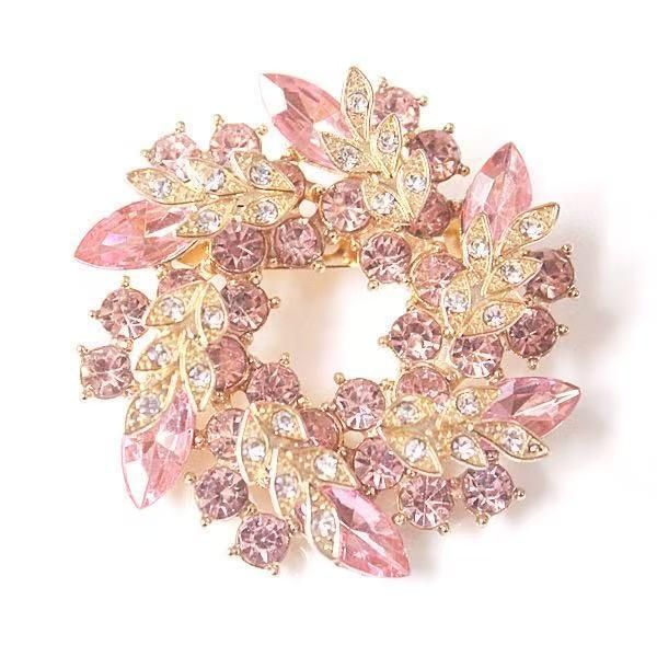 Hovedbilde Brosje krans lyserosa