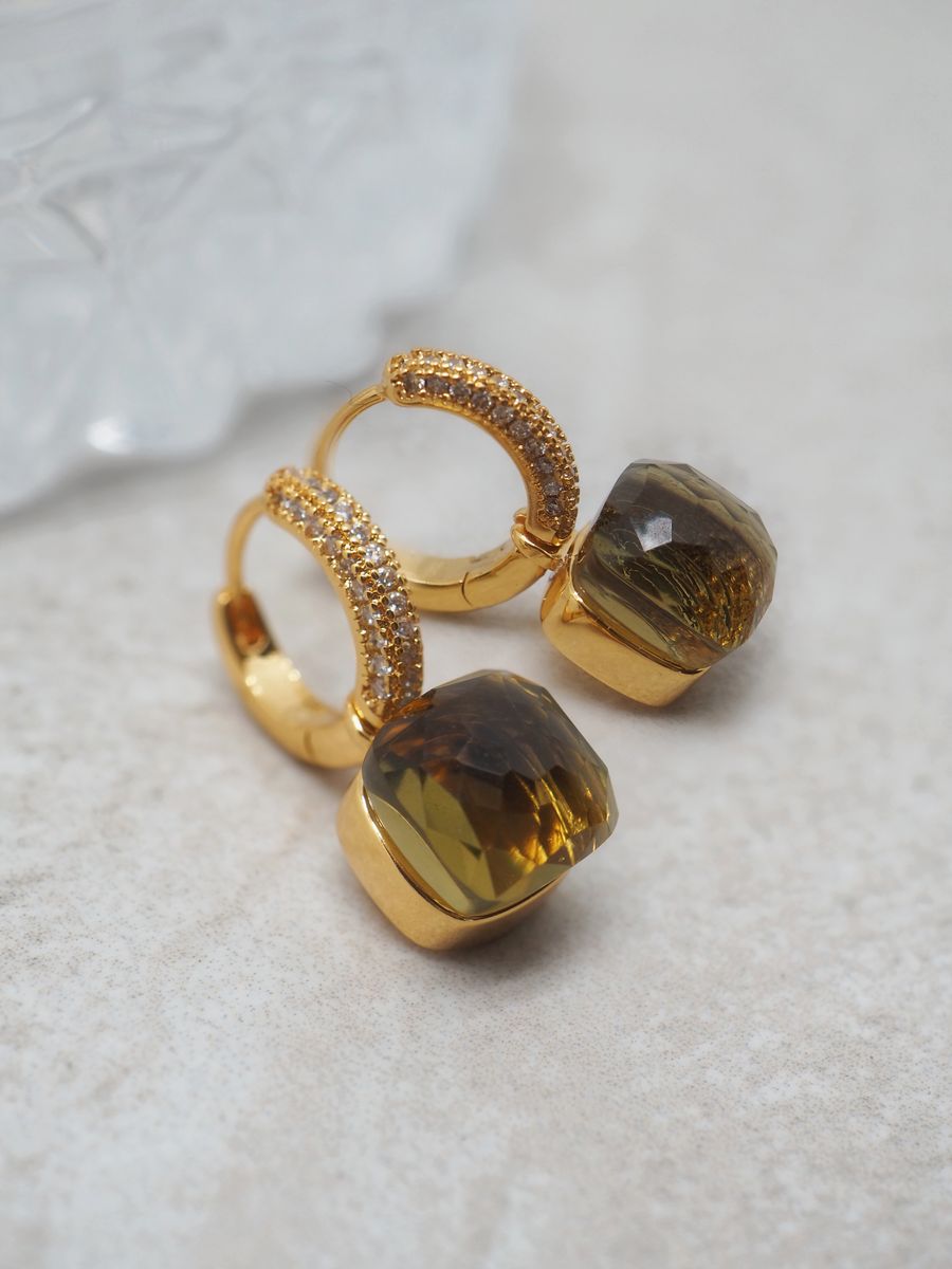 Adele øredobber oliven