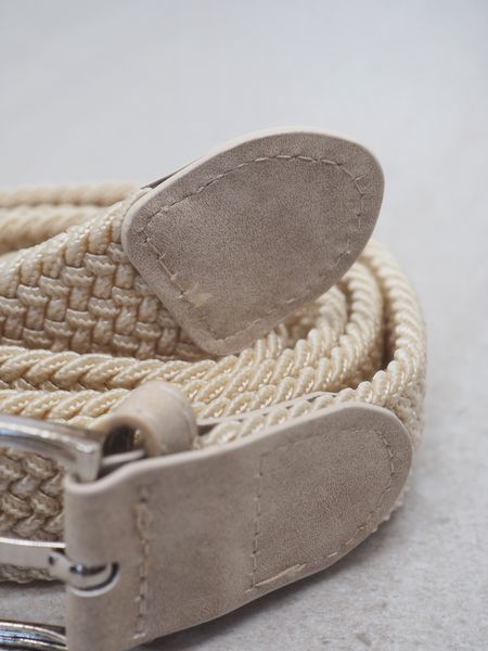 Hovedbilde Flettet elastisk belte beige