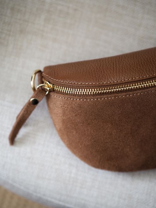 Hovedbilde Skinn bumbag semsket skinn camel