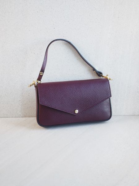 Hovedbilde Konvolutt skinnclutch bordeaux