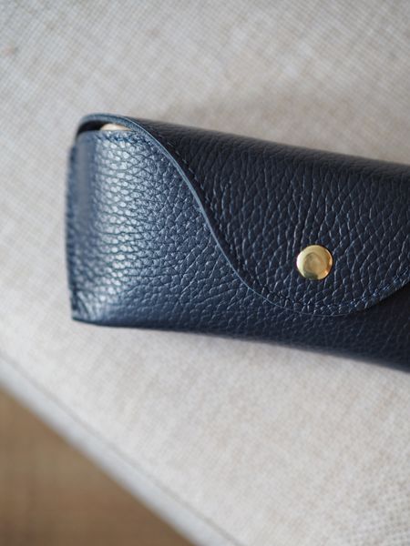 Hovedbilde Skinn brilleetui mørkeblå