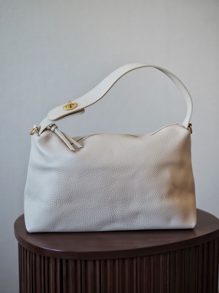 Emma skinnveske off-white