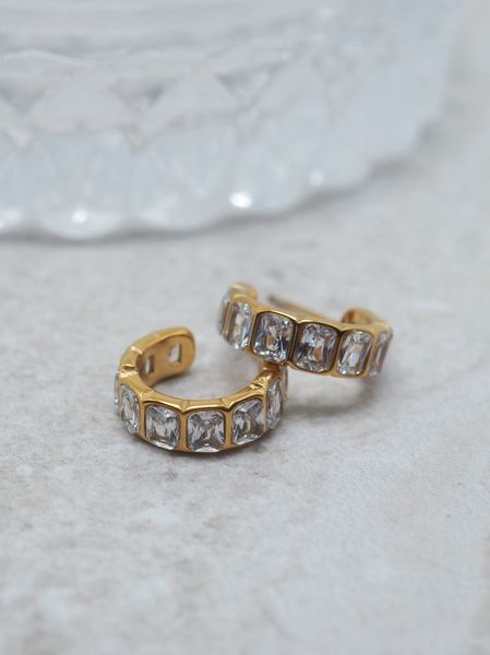 Hovedbilde Hoops i stål gullfarget