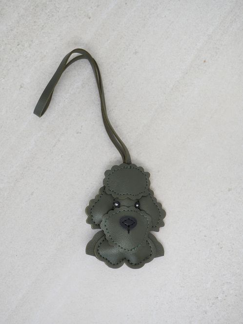 Hovedbilde Veskepynt puddelhund oliven