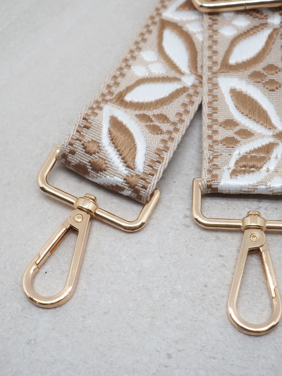 Veskestropp smal beige